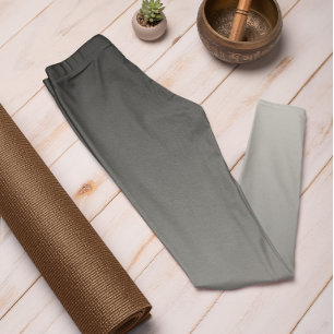 Trend im Herbst Farbe Silber Grau Ombre Leggings