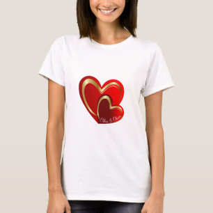 Trend Liebe Rote Herzen Freundin Geburtstagsgesche T-Shirt