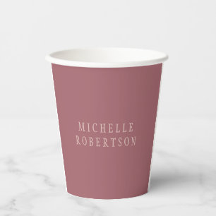 Trend Rose Staub Gold Einzigartig klassisch Pappbecher