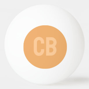 Trend Soft Orange Monogram Pong Ball Tischtennisball