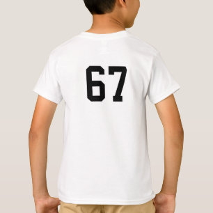 Trendaktuell: Nummer 67 Kinder individuell anpassb T-Shirt