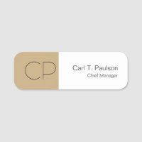 Trendbeige Minimalistische Monogram erstellen