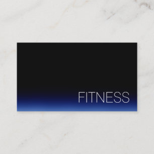 TrendBlack Blue Fitness Sport Business Card Visitenkarte