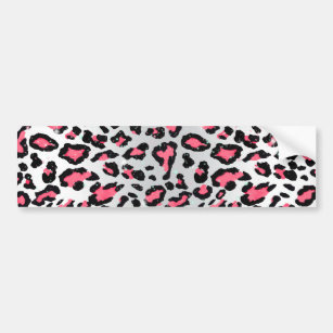 Trendblase-Gummi rosa Leoparden Tierdruck Autoaufkleber
