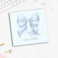 Trendblauer Bow Personalisiert mit Name Monogram