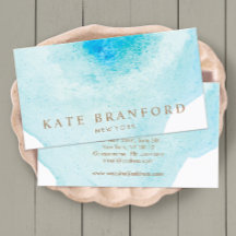 Trendblue Abstrakt Watercolor