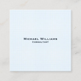 TrendBlue Karos Moderne Minimalistische Berufliche Quadratische Visitenkarte