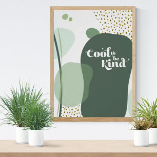 TrendCooles Green Gold Modernes Abstraktes Poster