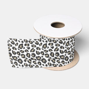 Trenddruck Tan Leopard Satinband