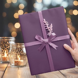 Trendfarbe Dunkelviolett Geschenkpapier