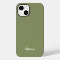 Trendfarbe Reed Green Name Minimalist