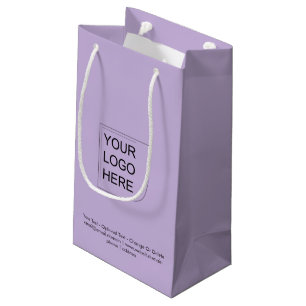 Trendfarbe - Soft Violet Kleine Geschenktasche mit Geschenktüte