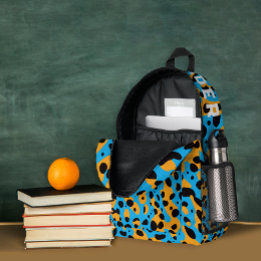 Trendfarben Leopardenmuster und Name Bedruckter Rucksack