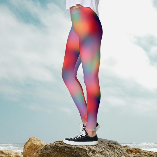 Trendfarbene Aurora Borealis Northern Lights Leggings (Von Creator hochgeladen)