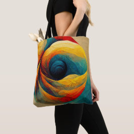Trendfarbene Boho Style Tote Bag