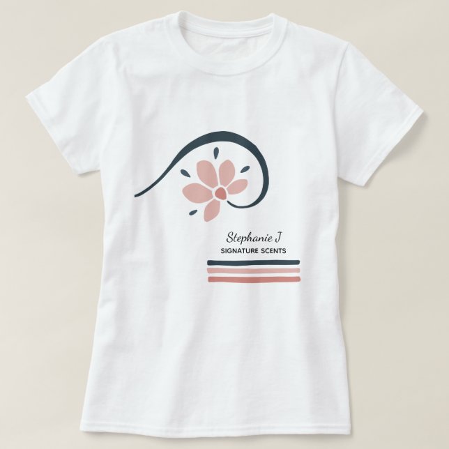 Trendfarbene Essenzielle Öle Aromatherapie T-Shirt (Design vorne)