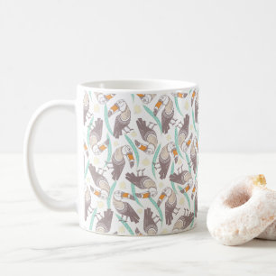 Trendfarbene exotische Toucans Kaffeetasse