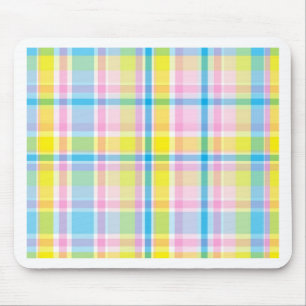 Trendfarbene, gelb-blaue Teermotive-Accessoires Mousepad