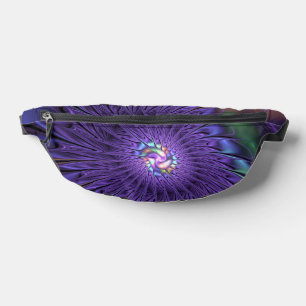 Trendfarbene Moderne Abstrakte Fraktal Blume Bauchtasche