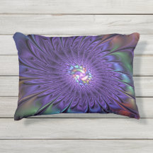 Trendfarbene Moderne Abstrakte Fraktal Blume