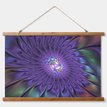 Trendfarbene Moderne Abstrakte Fraktal Blume