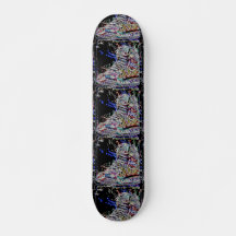 Trendfarbene Wasserfarbengraffiti Sneakers