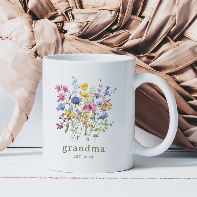 Trendfarbene Wildblumen | Oma Kaffeetasse (Von Creator hochgeladen)