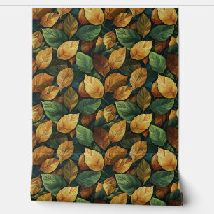 Trendfarbener Herbstterracotta orange gelber Salbe Tapete