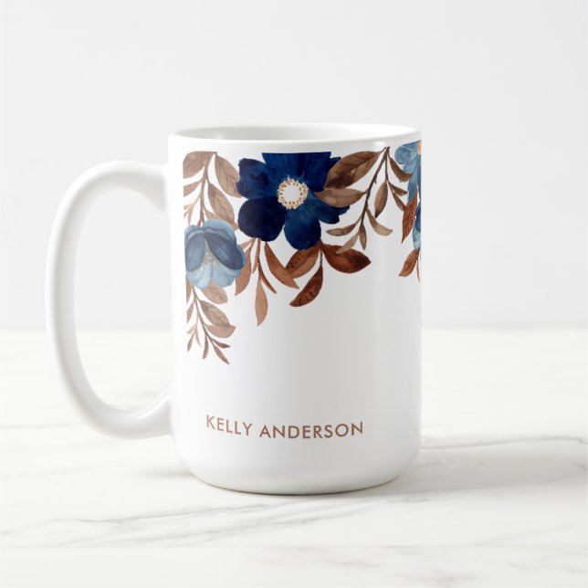 Trendfarbenes Blumenmuster Giro Foliage Kaffeetasse (Links)