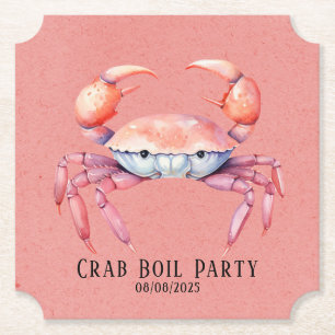 Trendfarbenes Crab Boil Party / Unternehmen Untersetzer
