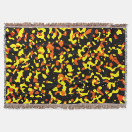 Trendfarbenes, helles Gelb- und Orangefarbenes Cam Decke