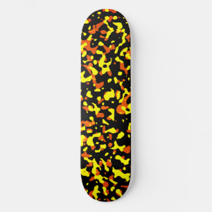 Trendfarbenes, helles Gelb- und Orangefarbenes Cam Skateboard