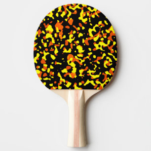 Trendfarbenes, helles Gelb- und Orangefarbenes Cam Tischtennis Schläger