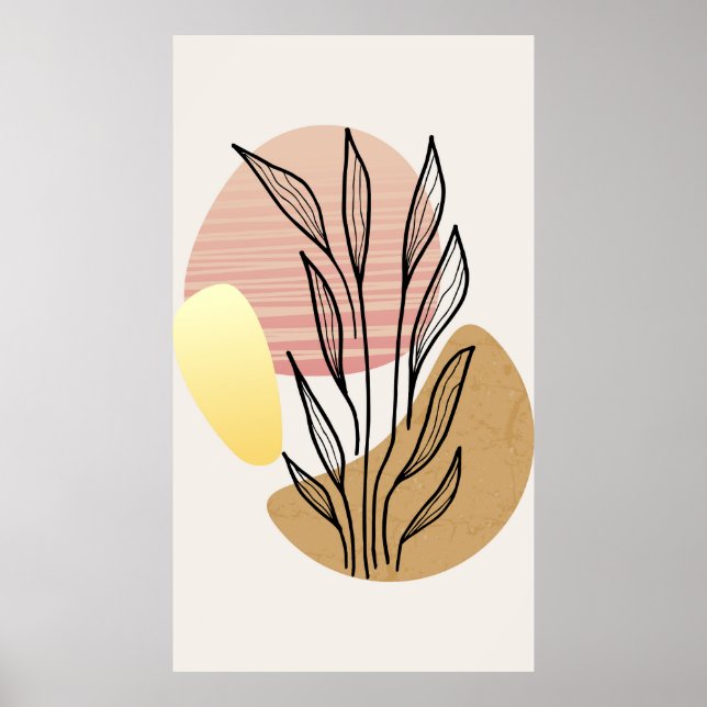 Trendfarbenes Hintergrunddesign Poster (Vorne)