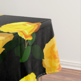 trendgelbe Blüte Tischdecke