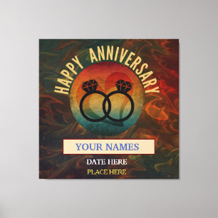 Trendgeschenk zum Jubiläum Leinwanddruck