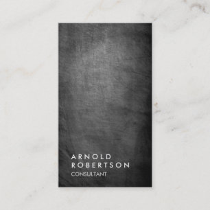 Trendgraue Chalkboard Consultant Business Card Visitenkarte