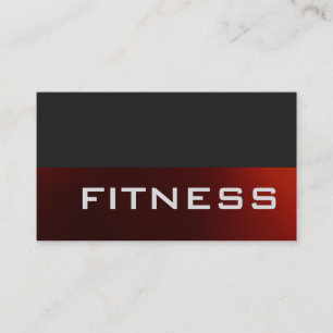 Trendgraue Red Fitness Sport Business Card Visitenkarte
