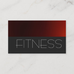 Trendgraue Red Fitness Sport Business Card Visitenkarte
