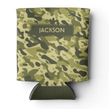 Trendgrünes Tarnmuster mit Namen