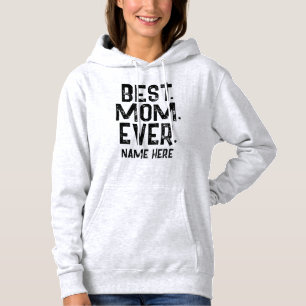 TRENDIG BESTE MUMIE SCHWARZE TYPOGRAPHIE HOODIE