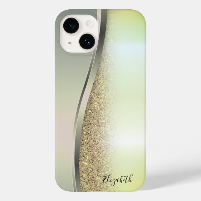 Trendig Cooler Glitter  Case-Mate iPhone Hülle (Rückseite)