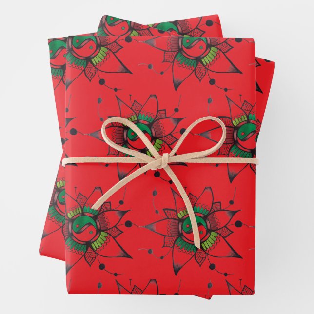 Trendig Einzigartig  Geschenkpapier Set (Beispiel)