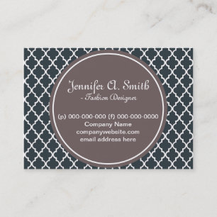 trendig, hübsch, klassisch, Espresso B&W Quatrefol Visitenkarte