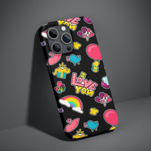 Trendig Ich Liebe Dich Farbige Moderne Weibliche Y Case-Mate iPhone 14 Hülle