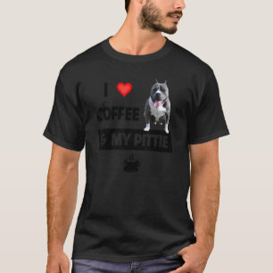 Trendig Ich liebe Kaffee und meine Pittie-Mama-Pap T-Shirt