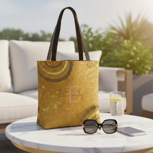 Trendig Modern Glam Chic Braun Gold Glitter