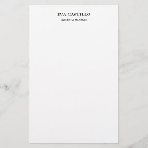 Trendig Moderne Elegante Einfache Weiße Manager Briefpapier