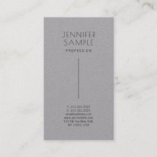 Trendig Modernes Minimal Elegant Premium Grau Visitenkarte
