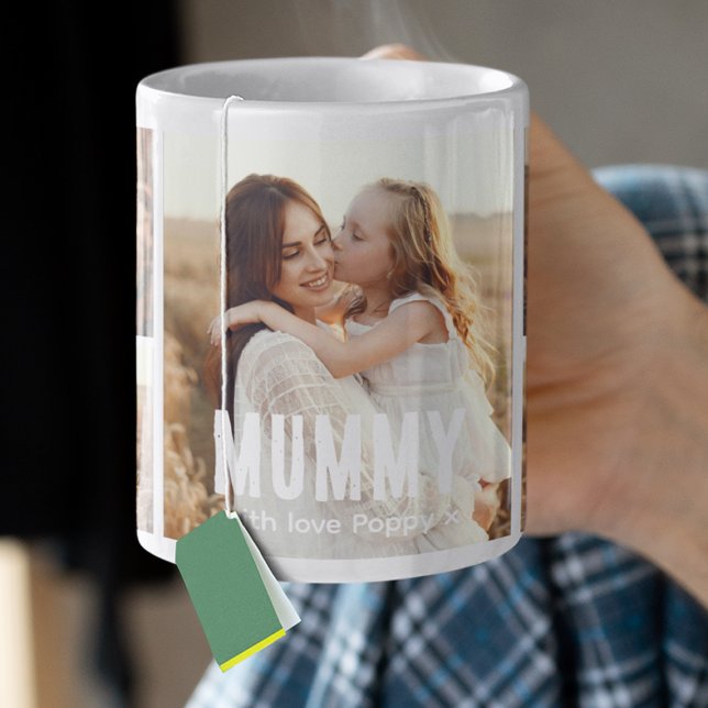 Trendige 5-Foto-Collage-Mummy Kaffeetasse (Von Creator hochgeladen)